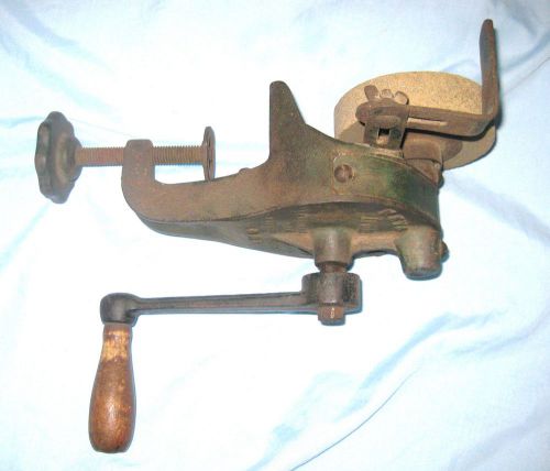 Antique Keystone Grinder Mfg Co Pittsburgh Pa USA Hand Crank Grinding Wheel