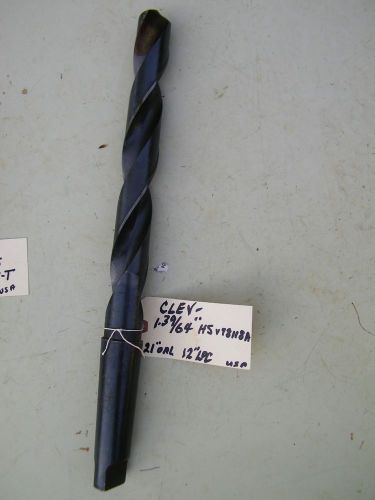 Cleve -   #4 m/t- drill bit - 1 39/64&#034;, hs - 21 oal , 12&#034;loc.   usa for sale