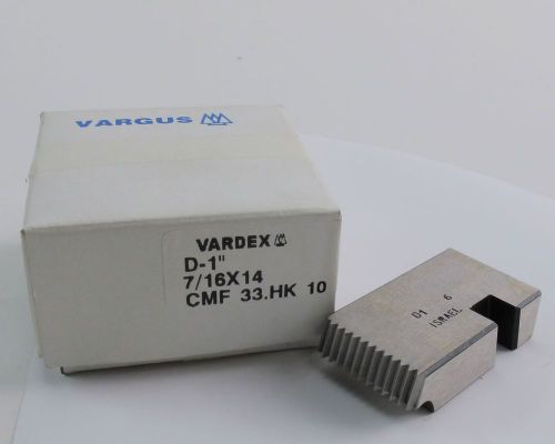 (4) Vargus Vardex D Series 1&#034; Carbide Thread Milling Bit 7/16 x 14 CMF 33.HK 10