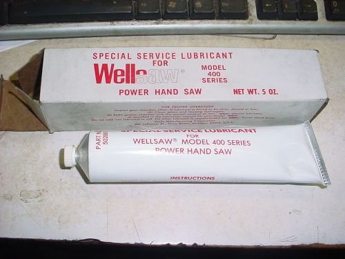 Wellsaw Wells POWER HAND saw Model 400 SERIES SPECIAL SERVICE LUBRICANT GREASE