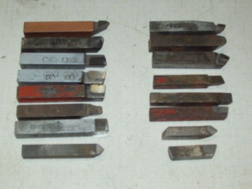 5/16&#034; and 3/8&#034; Used Cemented Carbide Tool Bits, 16 pc. Lot.