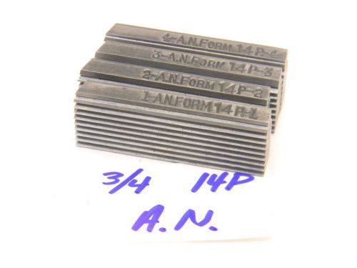 Used landis hss thread chasers 3/4&#034; x 14 pitch x an form x random lengths for sale