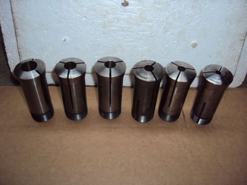 LOT OF ( 6 ) MACHINIST 5C COLLETS FOR A METAL LATHE