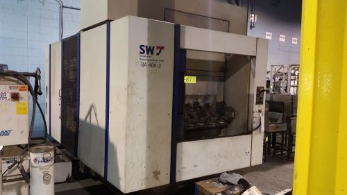 Sw emag ba-400-2 400mm 2-spindle cnc horizontal machining center w/trunion table for sale