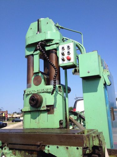 Kent owens 2-20 horizontal milling machine w/ racine 30 gal. 3hp hydraulic pump for sale