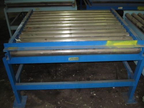 (9) 48&#034; x 48&#034; x 31&#034; VALLEY FORGE ROLLER CONVEYORS - #27245