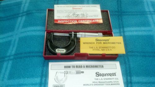 Vintage STARRETT No.436 RL-1-Machinist- Micrometer-NEW-in case-Pristine!!!