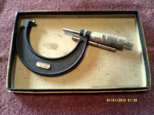VINTAGE Central Tool Co. 2&#034;-3&#034; Micrometer w/ Original Box Good Condition