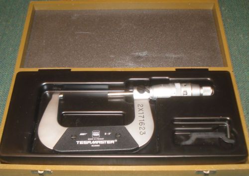Tesa 003 .20003 precision digital micrometer 2-3 inch .0001 grads made in france for sale