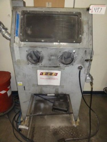Skat blast model 850 sand blasting cabinet with nozzle, foot pedal controls for sale