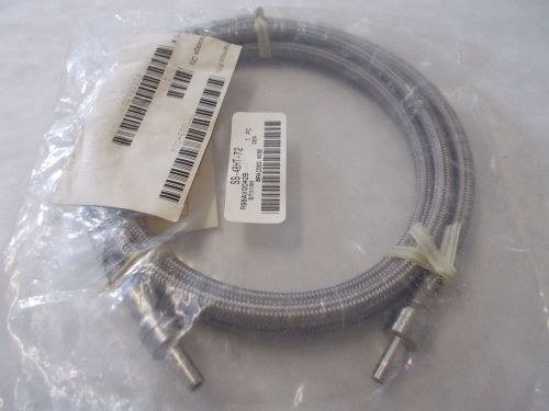 SWAGELOK SS-4BHT-72 SS BRAIDED HOSE ASSLY 1/4IN TUBE ADAPTERS 70.7IN (180CM)