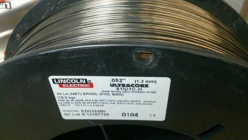 Lincoln Electric Ultracore 81Ni1C-H  .052&#034; (1.3 mm) welding wire 33lbs