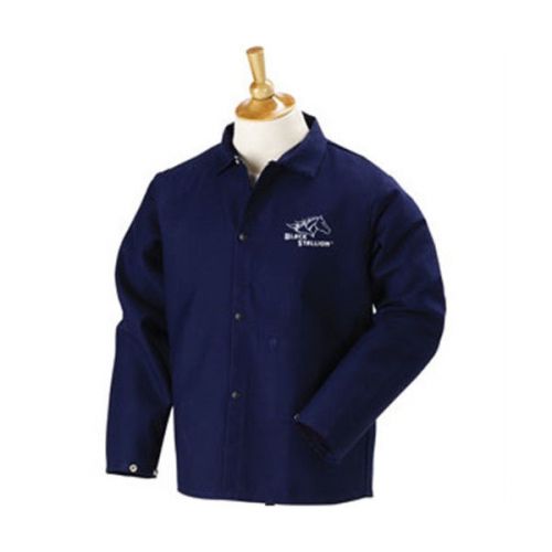 Revco Black Stallion FN9-30C 30&#034; 9oz. Navy FR Cotton Welding Jacket,  2X-Large