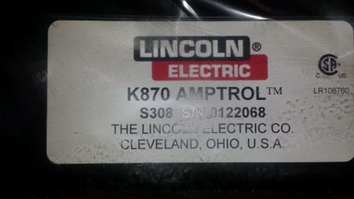 Lincoln electric tig amptrol torch foot pedal