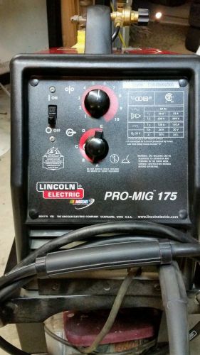 Lincoln pro-mig 175 welder with cylinder and cart for sale