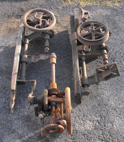 VTG ANTIQUE CAST IRON CHAMPION BUFFALO FORGE CO DRILL PRESS PARTS REPAIR LOT