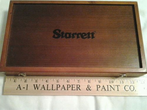 Starrett  Wooden Box Only 12 6/8&#034;x7 3/8&#034;x2 1/8&#034;