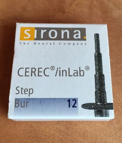Sirona Cerec/inLab-Step Bur 12 Shaped Diamond Burs-Five Total-unused/new