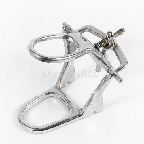 Dental lab articulator adjustable alloy large mouth size 65mm silver dentist new for sale