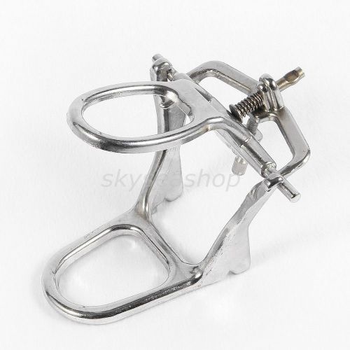 Dental Lab Articulator Adjustable Alloy Large Mouth Size 65MM Silver Dentist New