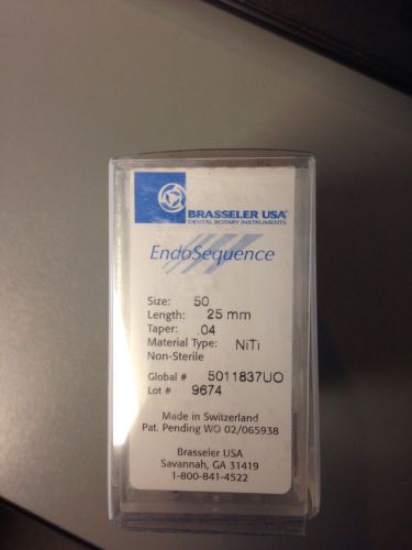 Brasseler Endo Sequence Rotary Files Size 50 .04 taper