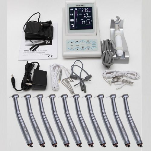 Skysea endo motor with apex locator  g4 2in1 + 10* high speed handpieces 4 holes for sale