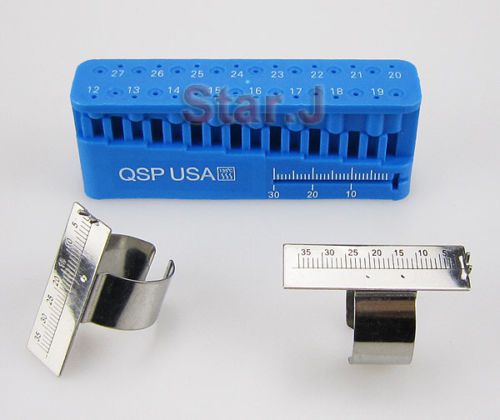 1 autoclave disinfection box case+ 2 endodontic reamer ruler for sale