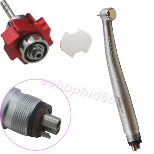 Sale High Speed Handpiece Knurled Large Torque Push Button 3 Water Spray 4 Hole