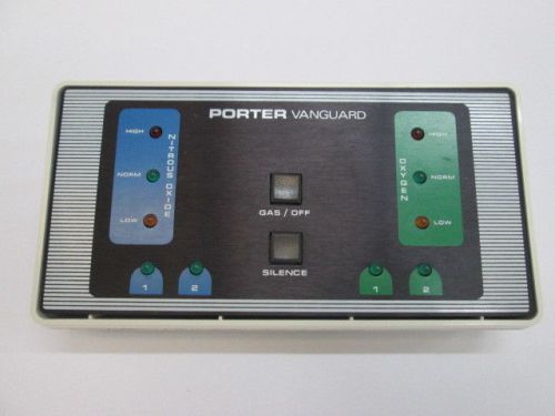 Porter vanguard manifold controls for nitrous oxide no2 dental flowmeter system for sale