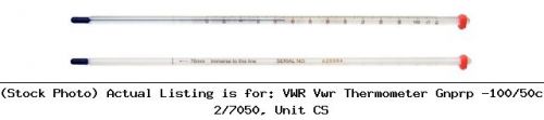 Vwr vwr thermometer gnprp -100/50c 2/7050, unit cs labware for sale
