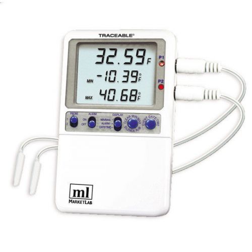 Traceable Hi-Accuracy 0.01 Thermometer - 2 Probes 1 ea