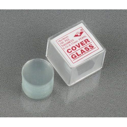 100pc pre-cleaned 18mm diameter round microscope glass cover slides coverslips for sale