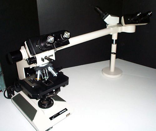 Olympus BHT BH2 Phase Contrast Compound Microscope + Two Training Heads Nice