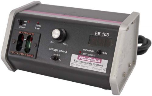 Fisher Scientific Biotech FB-103/FB103 Laboratory Electrophoresis Power Supply