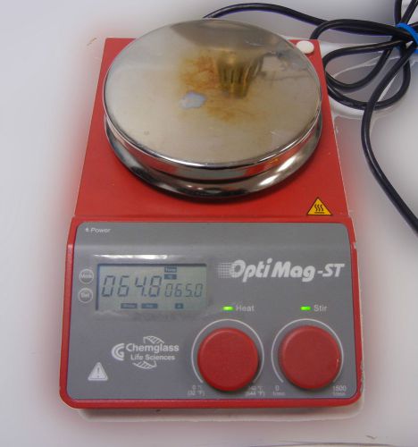 Opti-mag st ms-h-pro eh-1990-100 magnetic hot plate stirrer w temp sensor, timer for sale