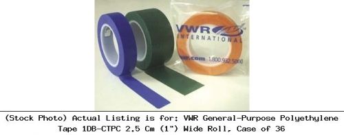 Vwr general-purpose polyethylene tape 1db-ctpc 2.5 cm (1&#034;) wide roll, : ctpc-1db for sale