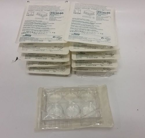 Qty 11  BD Falcon Corning 353046 Multiwell 6 well Tissue Culture Plate *NEW*