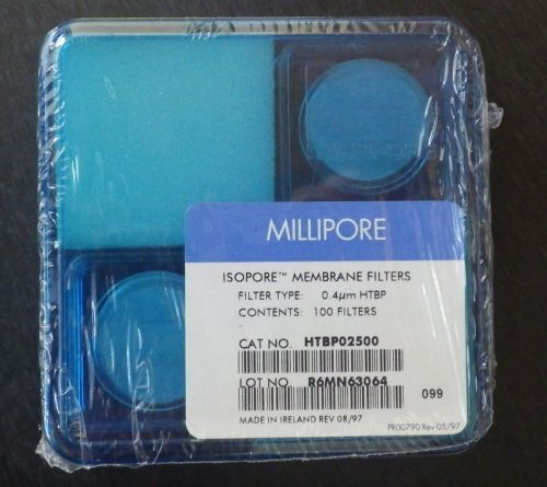 New millipore isopore polycarbonate membrane filters 0.4µm 25mm htbp02500 100/pk for sale