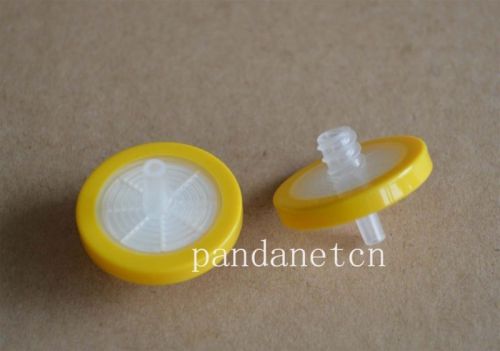 20pcs Micro PES Yellow  Syring Filters 25mm 0.22um non-sterilized