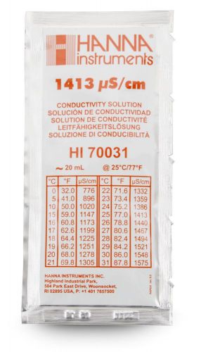 Hanna Instruments HI70031P 1413 uS/cm conductivity solution (umho/cm)