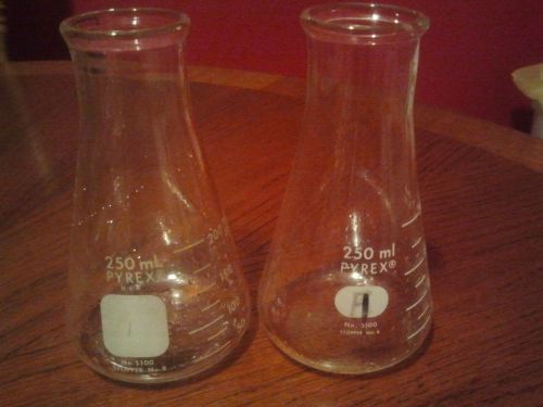 Glass beaker (2) pyrex 250 ml for sale