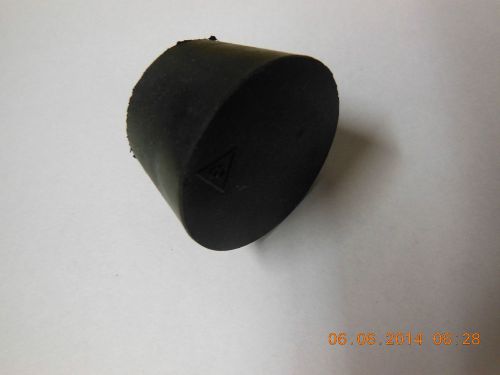 Fisherbrand stopper, solid black rubber  size  # 8 for sale