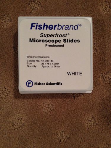 FISHERBRAND SUPERFROST MICROSCOPE SLIDES 12-550-143 (1 box)