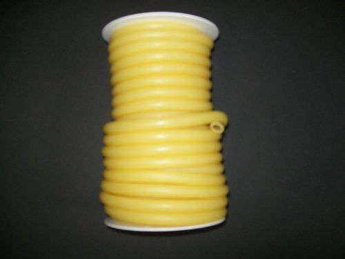 50 continuous feet 1/4&#034; i.d x 1/16 wall x 3/8&#034; o.d latex rubber tubing amber for sale