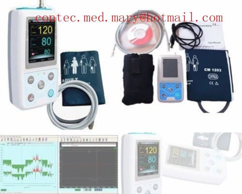 CE&amp;FDA 24hours Ambulatory Blood Pressure Monitor ABPM50 with 3 CUFFS,PROMOTION!!