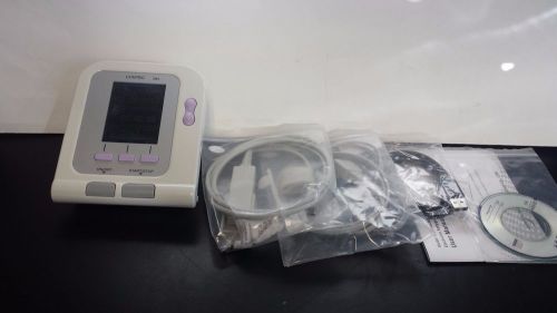 Used Contec08A Color LCD Electronic Sphygmomanometer Monitor memorable white