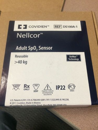 COVIDIEN NELLCOR SPo2 SENSOR  DS100A-1 NEW UNSEAL BOX