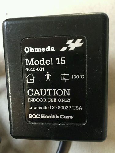 Authentic Ohmeda Model 15 4610-031 Oximeter Power Supply Cord Only