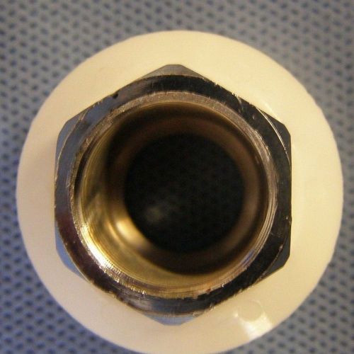 Vacuum connector,DISS ,female,hand tight, with 1/8&#034;NPT male,Chrome plated,,used