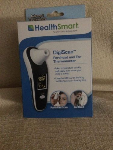 HealthSmart DigiScan Forehead &amp; Ear Thermometer, Black/White, - BGH18935000